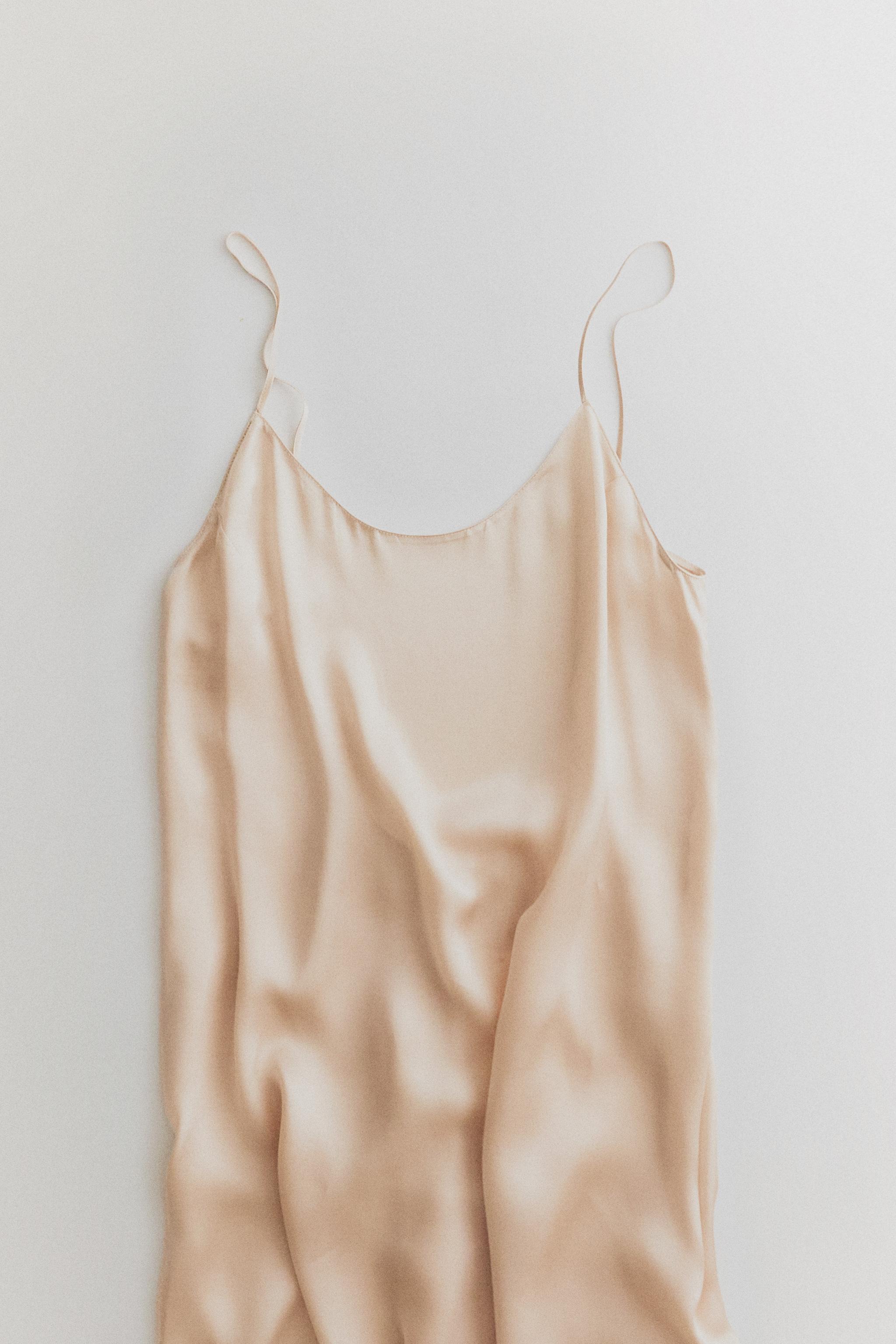 MULBERRY SILK STRAPPY NIGHTGOWN